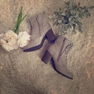 Gray JC ankle boots